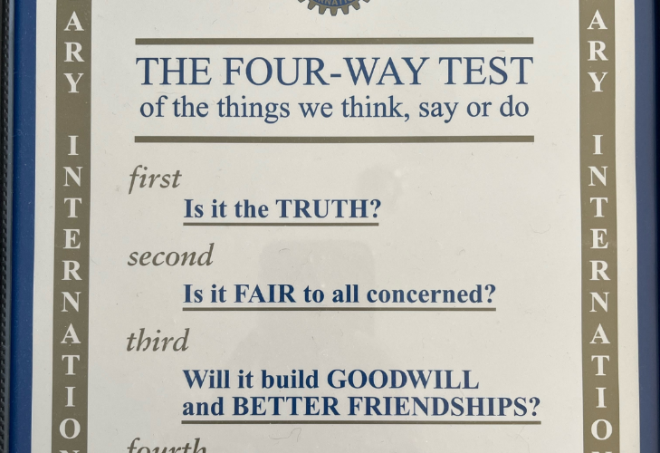 The Four Way Test - Rotary