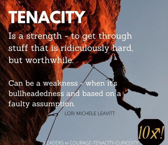 Tenacity - the final mile is the most challenging